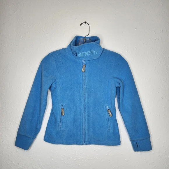 Bench Shirts Tops Bench Polyester Zip Up Hoodie With Thumb Holes Velcro Neck Fleece Size Us 78 Poshmark